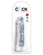 Pipedream King Cock Clear 8 Inch Dildo — 7.75" Insertable - PD5757-20