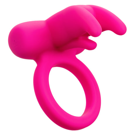 CalExotics Silicone Rechargeable Triple Clit Flicker Cock Ring - SE1841203