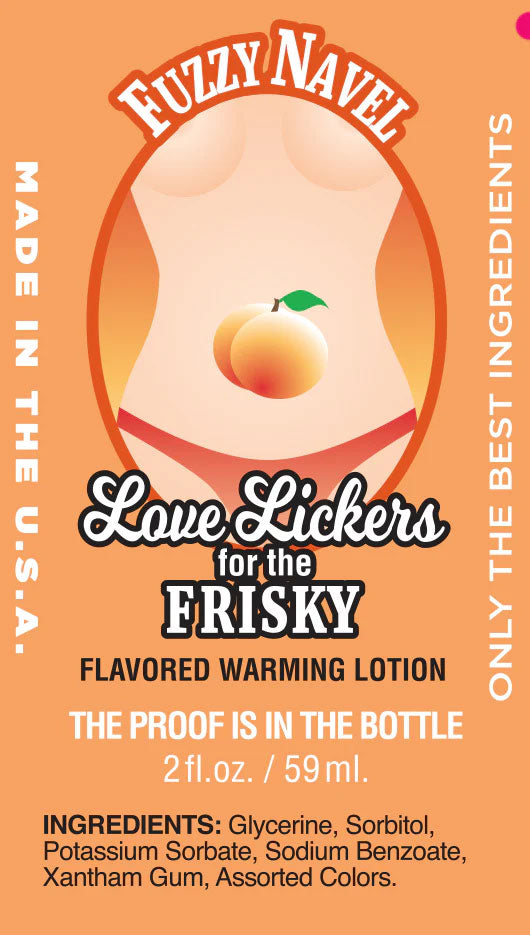 Love Lickers Massage Oil - Fuzzy Navel - 1.76 Fl. Oz. by Little Genie