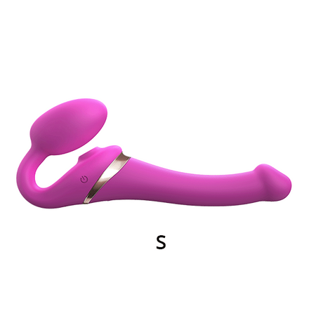 Strap-On-Me Multi Orgasm Bendable Strap-On — Size S, Fuchsia - SM7425
