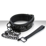 nsnovelties Sinful Black Adjustable Collar & Leash - NSN1222-13