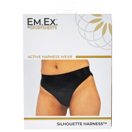 Sportsheets EmEx Active Crotchless Harness — Small, Black - SS661-02