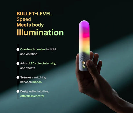Illumination by Paradise The Bullet — App-Enabled RGB Bullet Vibrator - PR5441