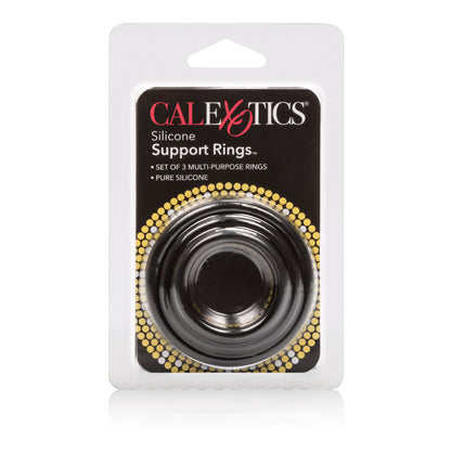 Silicone Support Rings - Black by CalExotics