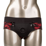 CalExotics Scandal Crotchless Pegging Panty Set with Silicone Probe, S/M - SE2712563