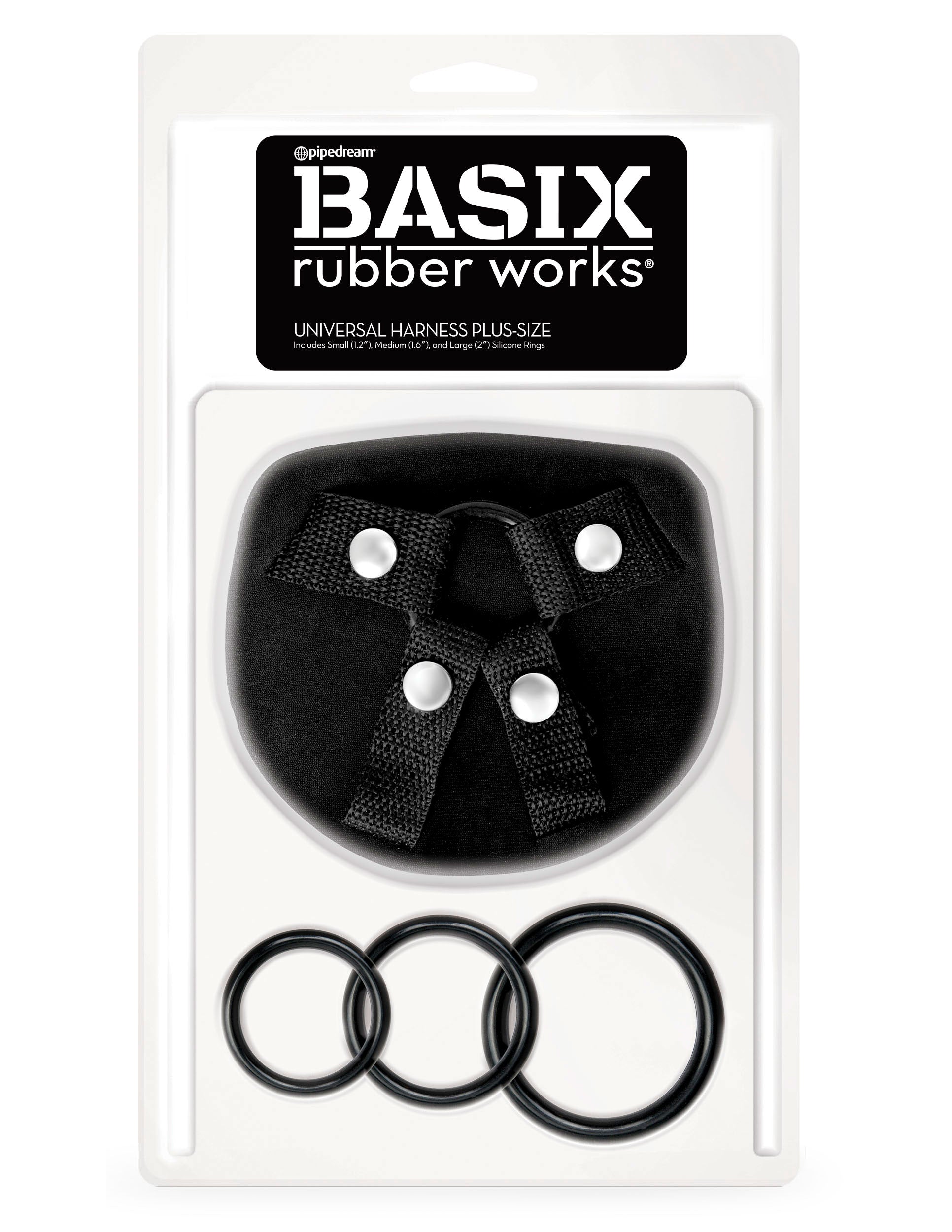 Basix Rubber Works Universal Harness - Plus Size by Pipedream