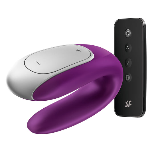 Satisfyer Double Fun Couples Vibrator — Violet - J2008-15-3