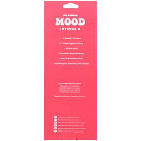 Doc Johnson Mood Intense G Rechargeable Silicone Vibrator — Purple - DJ1472-02-BX