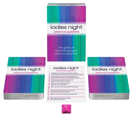 Kheper Games Ladies Night: Personal Questions Party Game (69 Cards + 8-Sided Die) - KG-BGA67