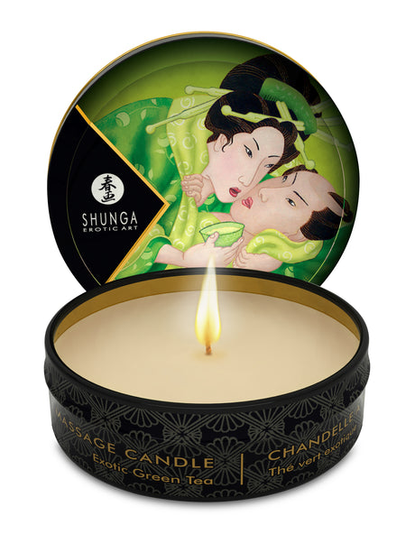 Shunga Mini Massage Candle, Exotic Green Tea — 1 fl. oz. - SHU4611