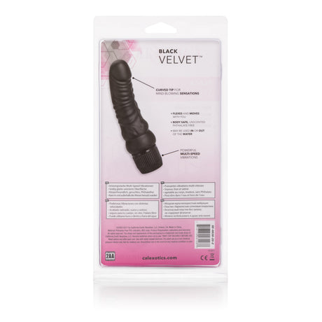 Black Velvet 6.25 Inches Veined Dong by CalExotics