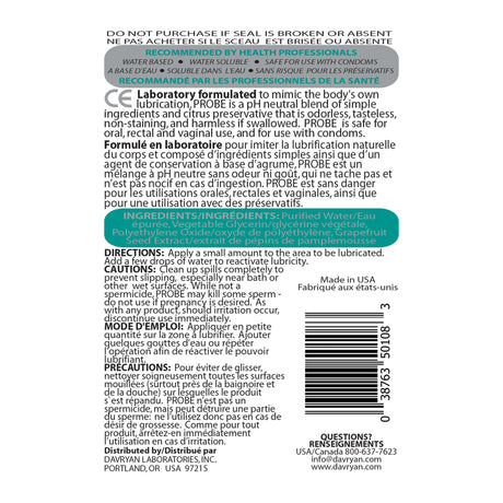 Probe Silky Light Water-Based Lubricant — 2.5 oz - P002