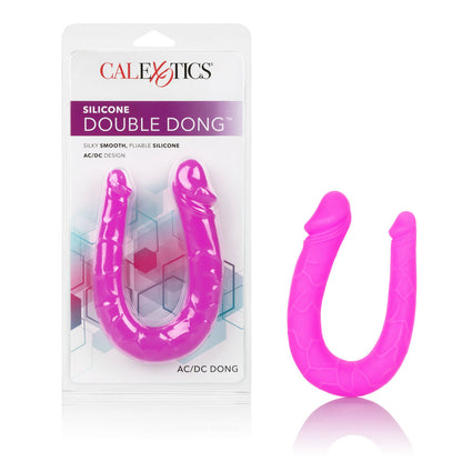 Silicone Double Dong Ac/dc Dong - Pink by CalExotics