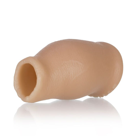 Oxballs Moreskin Hood — Pure Platinum Silicone Faux Foreskin, Light Tone (M/L) - OX-1353-LXL-L