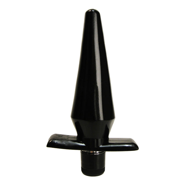 Trinity Men Vibrating Anal Plug — Black, Multi-Speed, 4.38 in - 811847015429