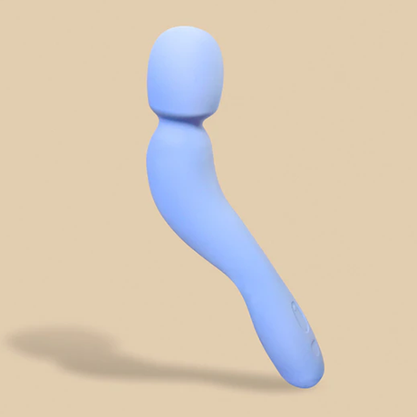 Dame Com Wand Vibrator — Periwinkle, Rechargeable - DM1326