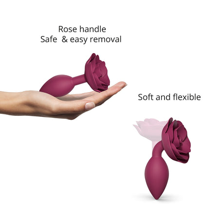 Love to Love Open Roses M Anal Plug — Plum Star, Silicone - LV2411