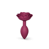 Love to Love Open Roses M Anal Plug — Plum Star, Silicone - LV2411