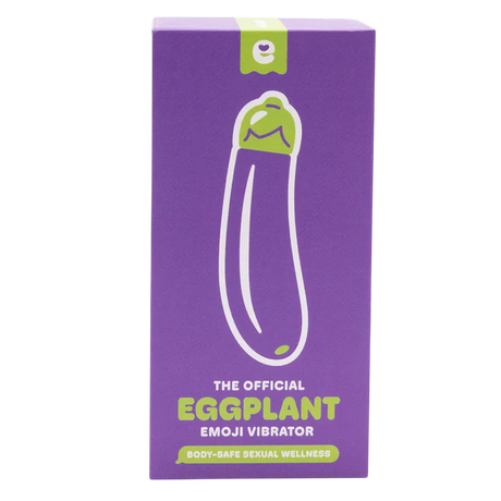 Emojibator Eggplant Vibrator — 4.84 in, USB Rechargeable - EM7112