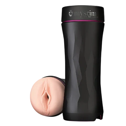 Mystim Opus E Vagina Masturbator — Black, 10 in - MY3511