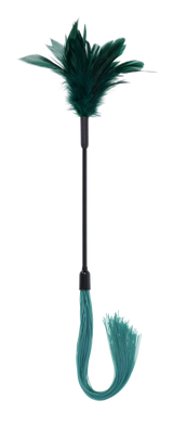Sportsheets Indica Feather Tickler — Green Dual-Ended Teaser - SS10221