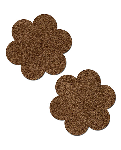 Pastease Daisy Suede Flower Breast Petals — Brown, One Size