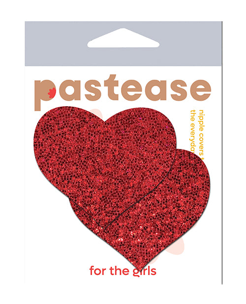 Pastease Glitter Heart - Red O/S by Pastease