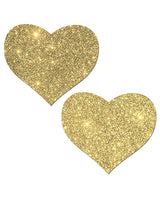 Pastease Glitter Heart - Gold O/S by Pastease