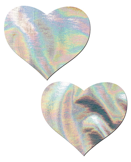 Pastease Hologram Heart - Silver O/S by Pastease