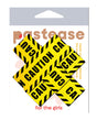 Pastease Caution Cross - Black/Yellow O/S by Pastease