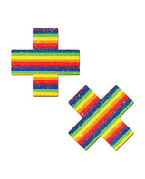 Pastease Glitter Plus Pasties — Rainbow O/S