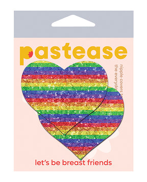 Pastease Premium Glitter Heart - Rainbow O/S by Pastease