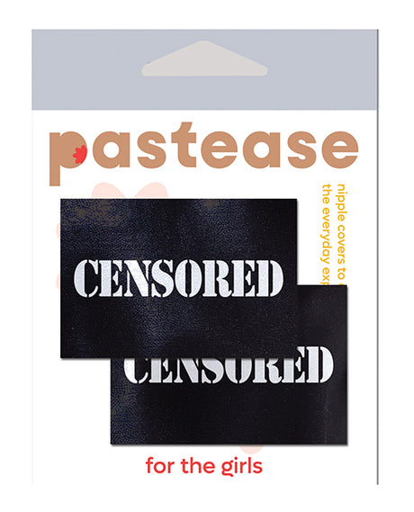 Pastease Censored Pastie - Black/White O/S by Pastease