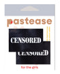 Pastease Censored Pastie - Black/White O/S by Pastease