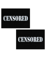 Pastease Censored Pastie — Black/White, One Size