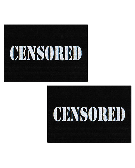 Pastease Censored Pastie — Black/White, One Size