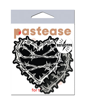 Pastease Premium Barbed Wire Heart Reflective - Black O/S by Pastease