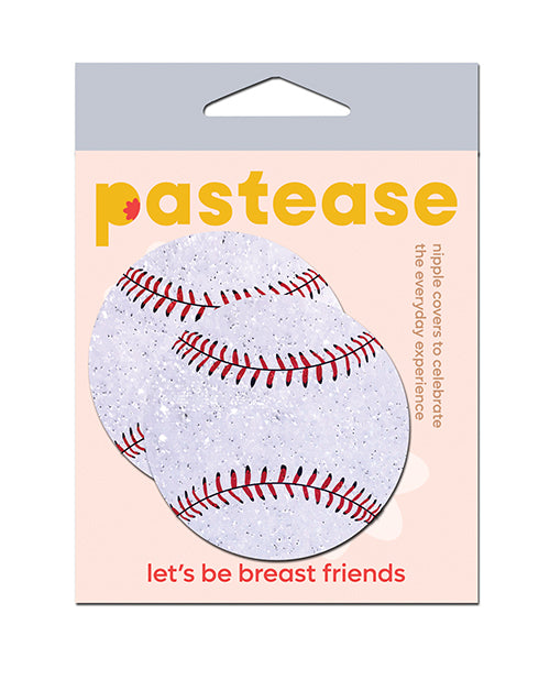 Pastease Premium Baseball Sparkly - White O/S by Pastease