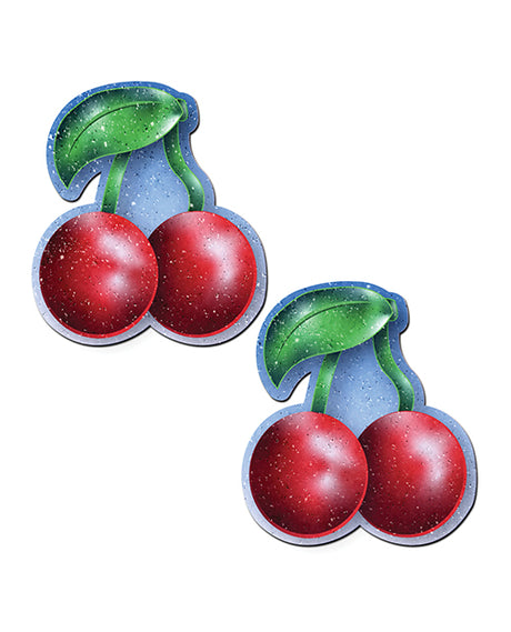 Pastease Cherries Nipple Pasties – Bright Red, One Size