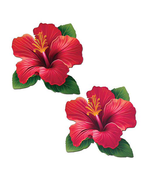 Pastease Tropical Vibrant Hawaiian Hibiscus Botanical Flower - Red O/S by Pastease