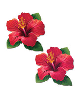 Pastease Tropical Vibrant Hawaiian Hibiscus Botanical Flower - Red O/S by Pastease