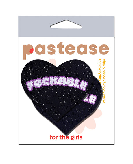 Pastease F*CKABLE Heart - Black/Pink O/S by Pastease