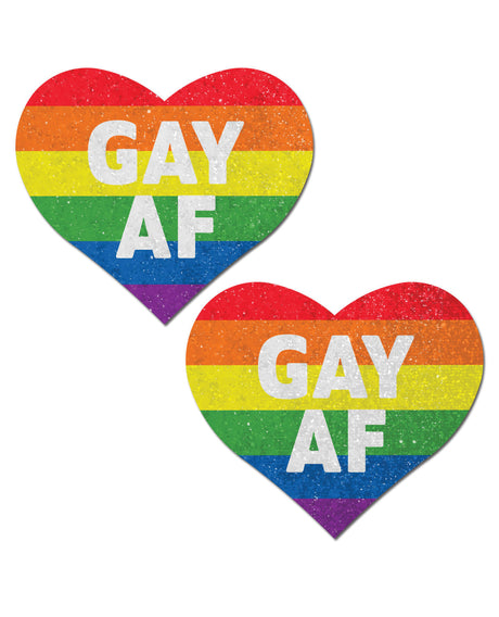 Pastease Premium Gay AF Rainbow Pasties — One Size