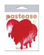 Pastease Faux Leather Melty Heart - Red O/S by Pastease