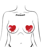 Pastease Faux Leather Melty Heart - Red O/S by Pastease