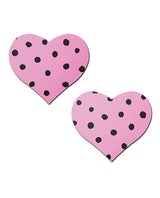 Pastease Heart w/Polka Dot - Pink/Black O/S by Pastease
