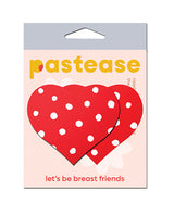 Pastease Heart w/Polka Dot - Red/White O/S by Pastease