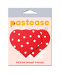 Pastease Heart w/Polka Dot - Red/White O/S by Pastease