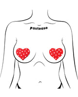 Pastease Heart w/Polka Dot - Red/White O/S by Pastease