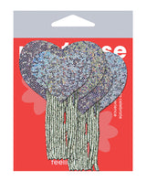 Pastease Tassel Glitter Heart - Silver O/S by Pastease